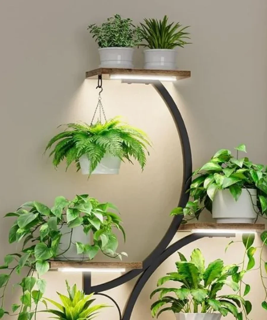 Plant Stand Indoor With Grow Lights | ytvblog